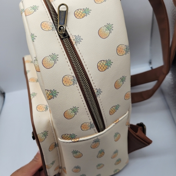 Stitch Pineapple MiniLoungefly Disney Lilo & Stitch Pineapple Mini Backpack Bag - Picture 12 of 13